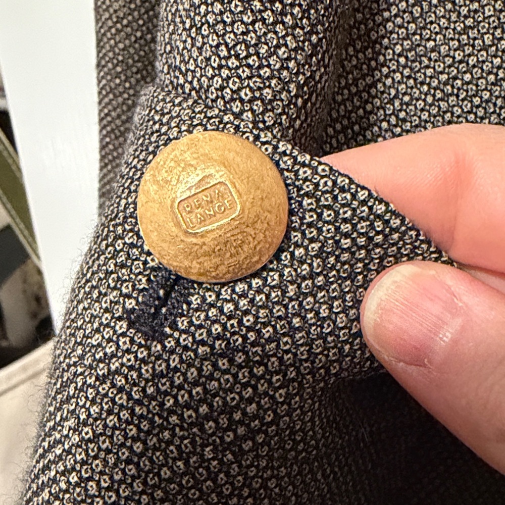 Vintage Wool Military Jacket Blazer Neutral Brown Size Small - Picture 7 of 13